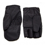 Перчатки-варежки с откидными пальцами (Черные)
