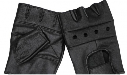 Перчатки байкерские обрезанные - Max Fuchs (Черные)