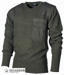  Пуловер BW акриловый - Max Fuchs (Оливковый)